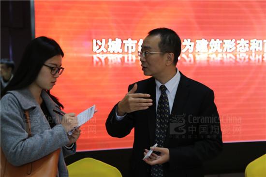 中國陶瓷城營運(yùn)總經(jīng)理高原與媒體交流
